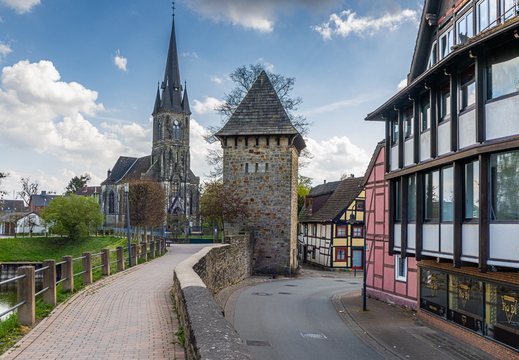 Stadtmauer mit Wachturm